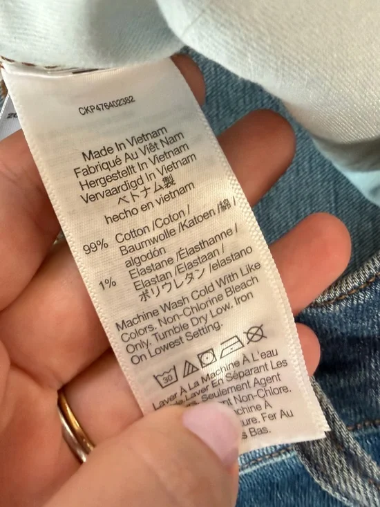 Madewell Jeans Womens 29 Mid Rise Kick Out Crop Stretch Raw Hem - Picture 8 of 12